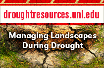 DroughtResources.unl.edu web ad featuring turf